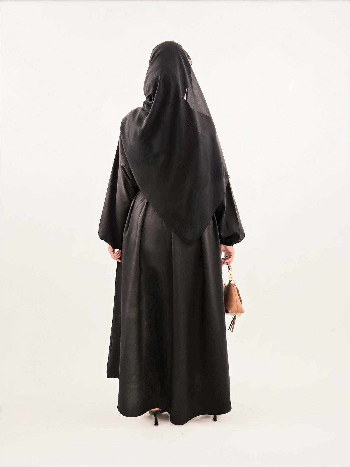 Robe Abaya Ahlam Plissé NOIR