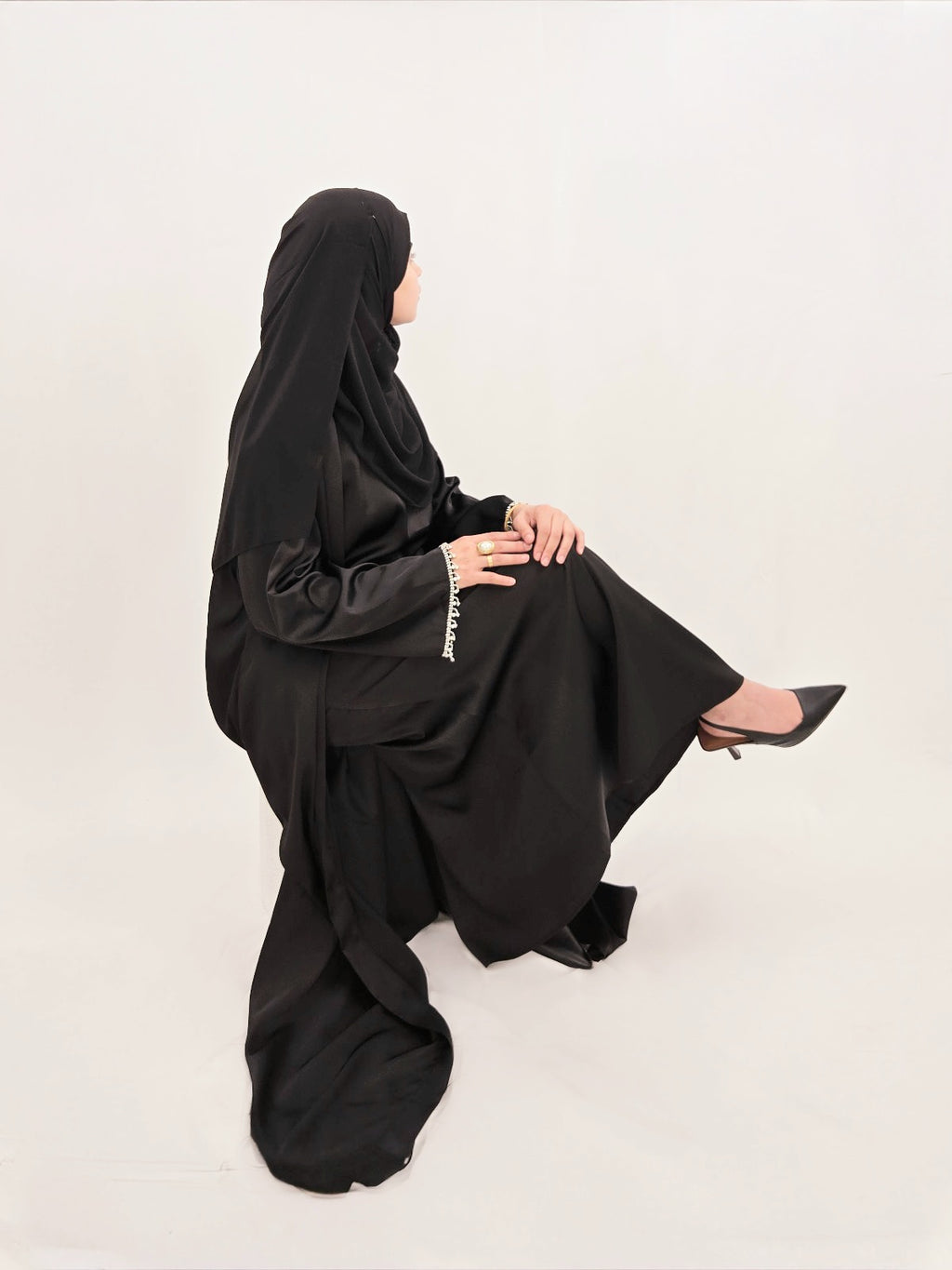 Abaya PERLA en Satin