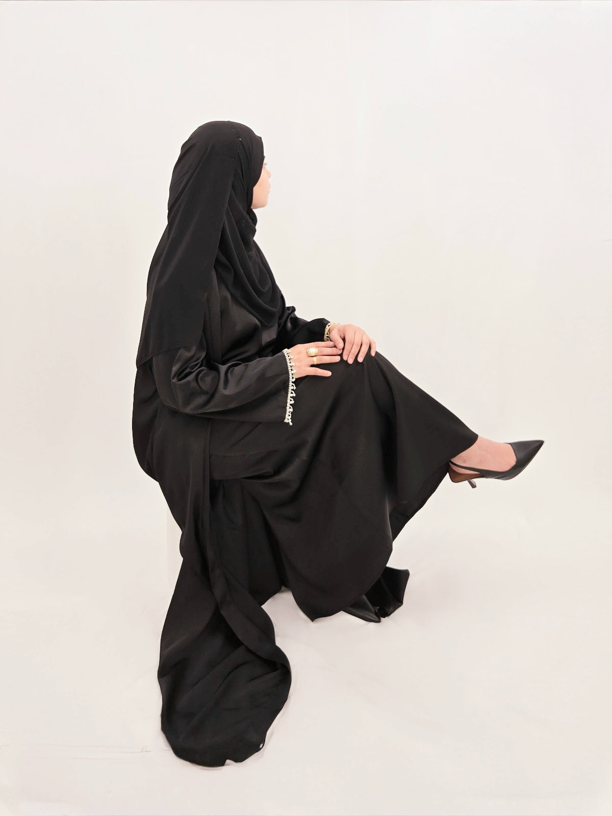 Abaya PERLA en Satin